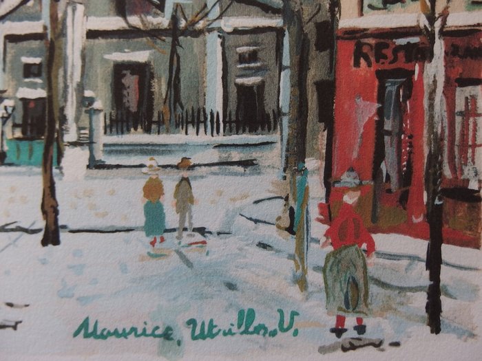 Image 2 of Maurice Utrillo (1883-1955) - L'Eglise Saint Pierre de Montmartre en hiver