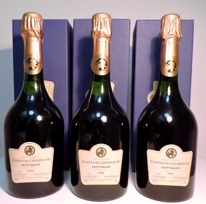 1998 Taittinger Comtes de Champagne Blanc de Blancs Brut, - Catawiki
