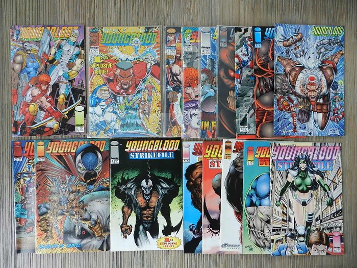 Image - o.a. Youngblood, Youngblood Strikefile, Danger Girl en Rising Stars - 45x sc - (1992 / 1999)