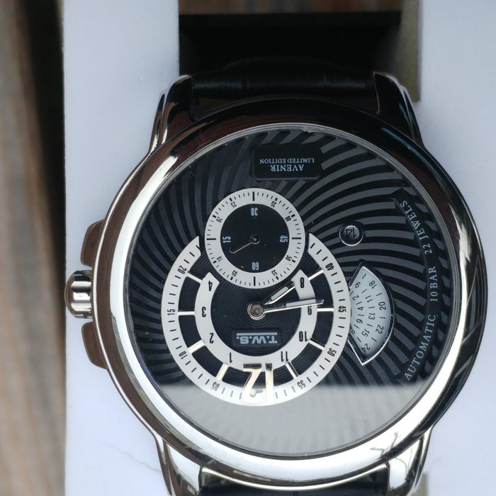 Reloj de pulsera automático T.  W. S. Reloj automático de pulsera para hombre Avenir 2851 AN 0 H9 300, edición limitada. Alemania