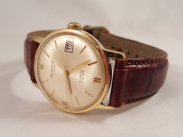 Remova Ancre Incabloc 17 Rubis - wristwatch - vintage, date unknown