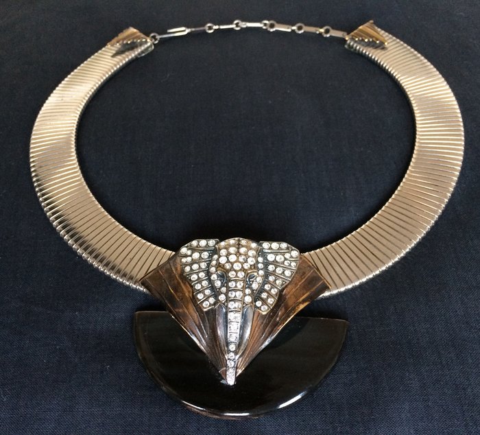 Ermani Bulatti – signed designer item of jewellery, 1970s/80s – necklace/choker
