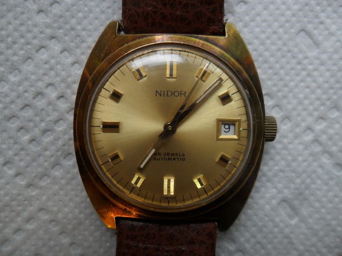 Nidor (Buser Frères Cie. S.A.) – Automatik-Armbanduhr für Herren – 1960er