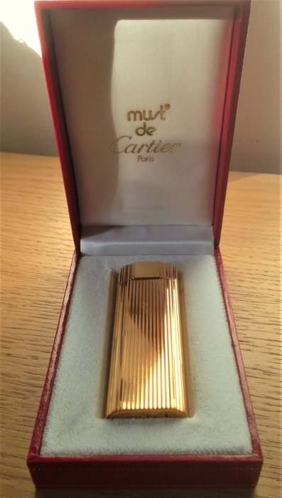 Lighter Cartier, gold plated 18 Kt - ca 