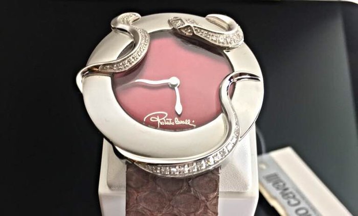 Roberto Cavalli – Women's Snake 2H Diamond Wristwatch