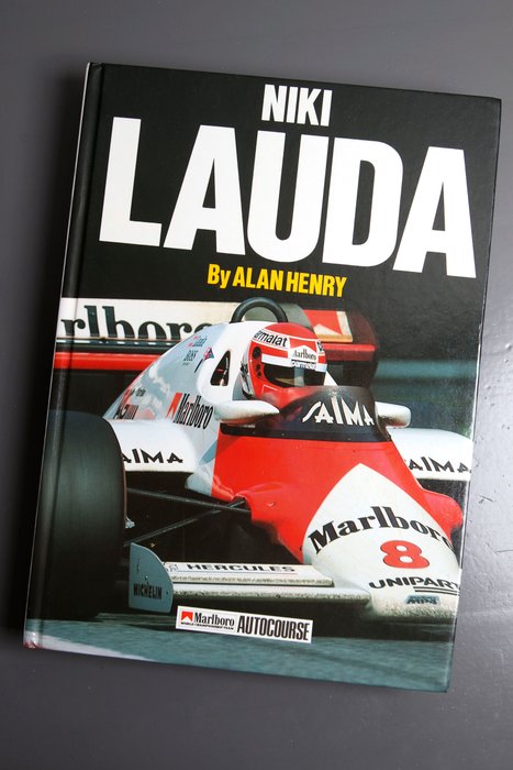 Book Formula 1 race car driver Niki Lauda, Marlboro Autocourse.