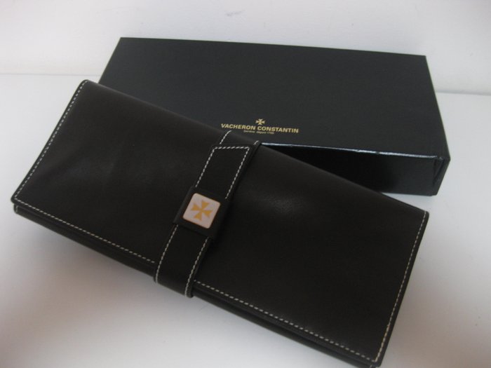 Vacheron Constantin: Soft, black leather watch pouch with - Catawiki