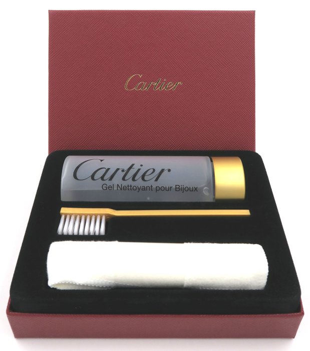 Cartier Cleaning Kit Watches Jewellery Brush Cloth Polishing Set for