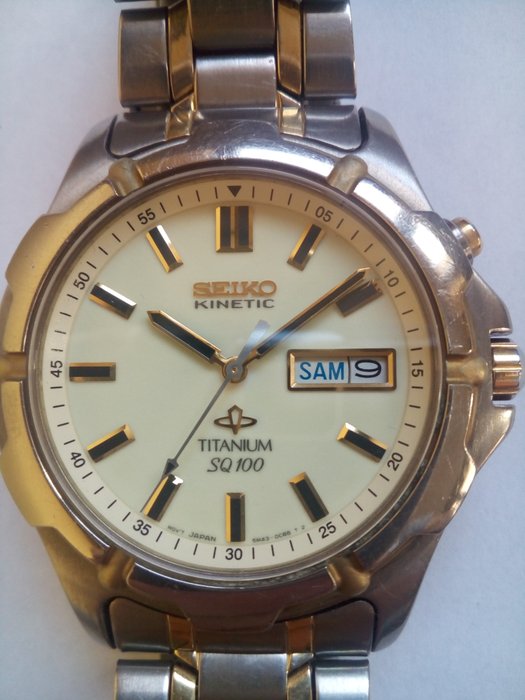 Seiko Kinetic Titanium SQ 100 - Men's watch 1990s - Catawiki