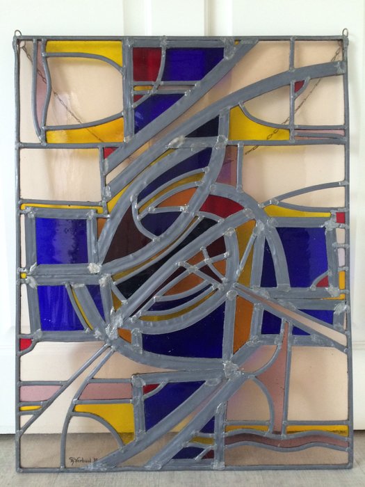 Onwijs Th. Verbaal - Glas in lood raamdecoratie - Catawiki AZ-61