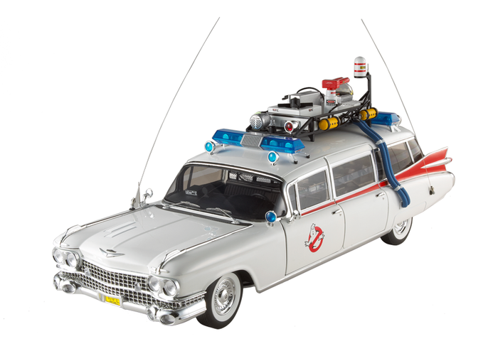 HOTWHEEELS ELITE GHOSTBUSTERS ECTO-1 30th ANNIVERSARY 1:18 BRAND  NEW 