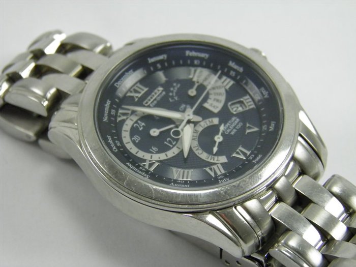 Citizen Eco Drive Perpetual Calendar E870 – Mens wrist watch - Catawiki
