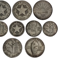 Cuba 10 Centavos To 1 Peso 1915 1953 9 Pieces Silver Catawiki