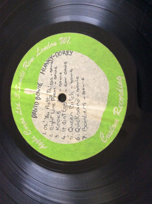 David Bowie Acetate - "Hunky Dory" 