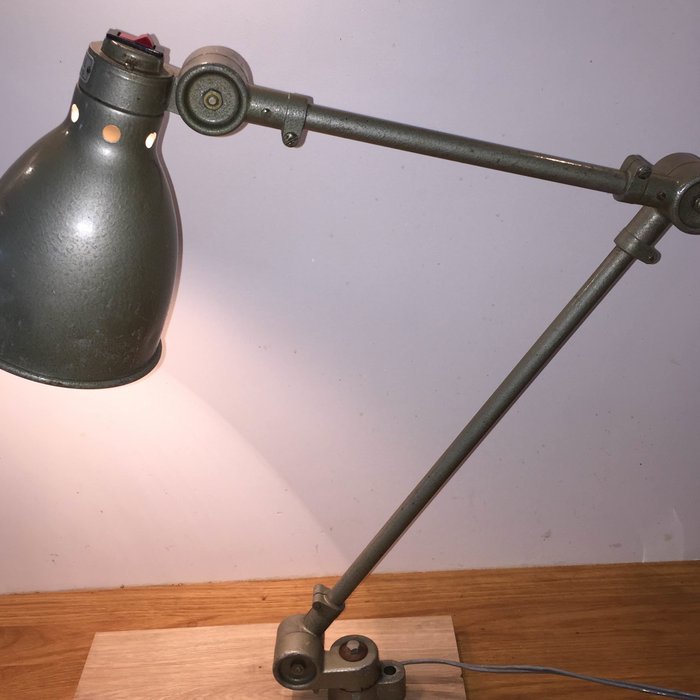 Sanfil J.L. Paris - vintage industrial workshop lamp (lot 1)