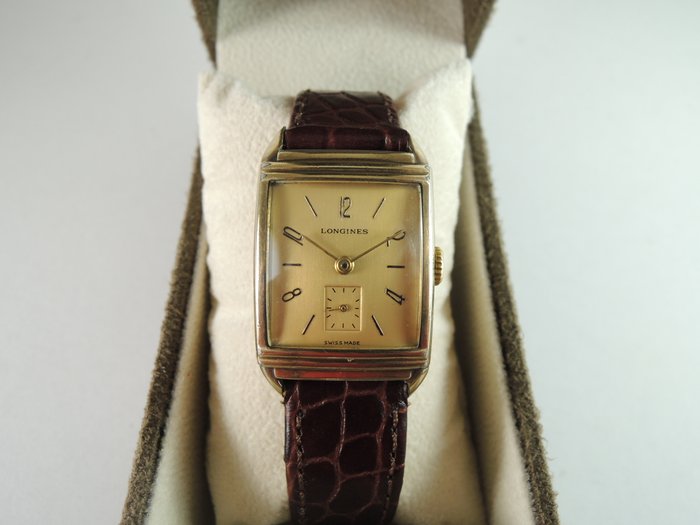 LONGINES Rectangle - unisex’s wrist watch - 1950s - Catawiki