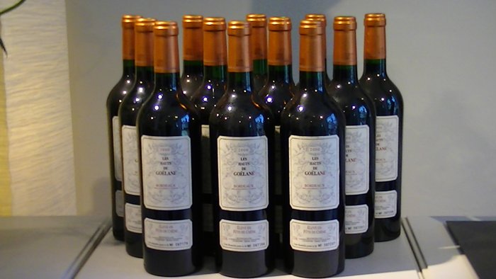 2000 les hauts de goelane - bordeaux - cv fut de chene - 12 bottles