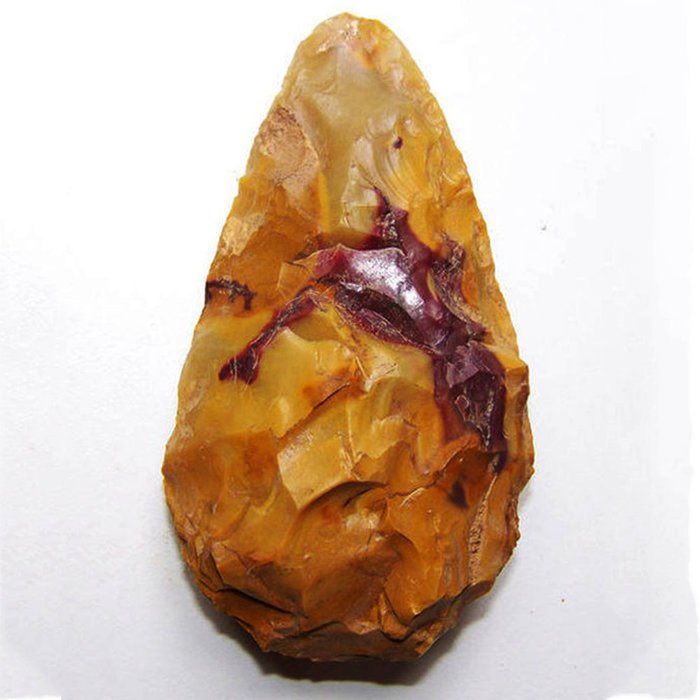 Paleolithic jasper biface / handaxe - 8 cm