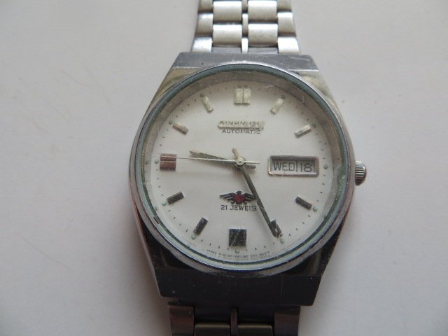 Reloj de pulsera para hombre Citizen, automático. Década de los 70.