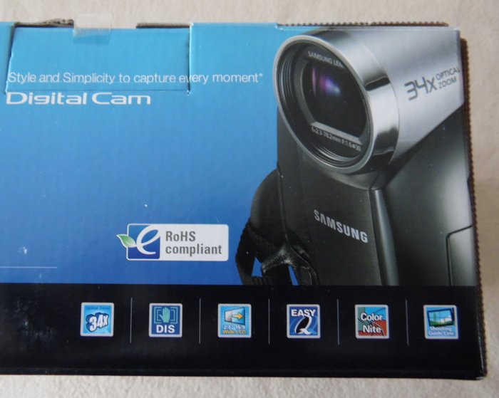 2,7" 16:9 LCD Samsung vp-d381 Mini DV Camcorder ideale per digitalizzazione 