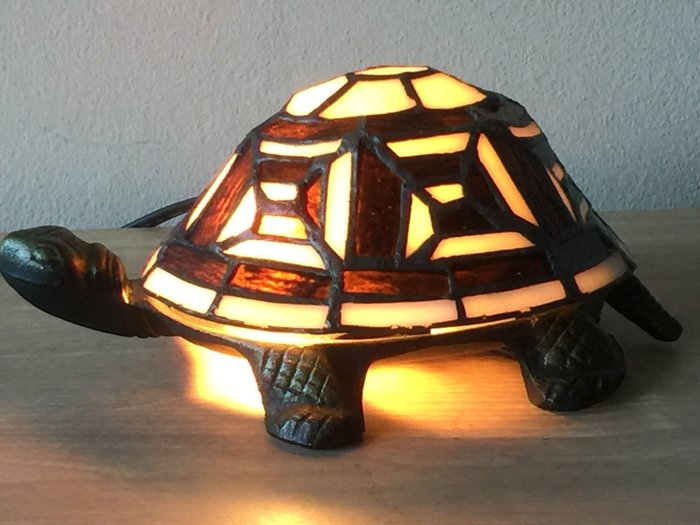 Tiffany style turtle lamp.