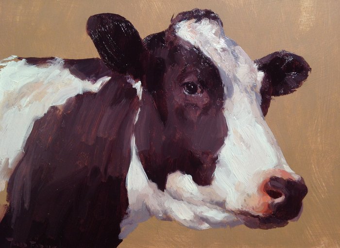 Jan Engel (20th century) - Majestic Cow