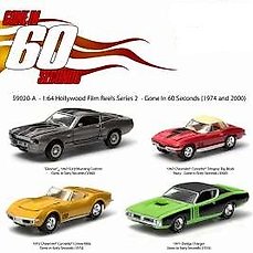 '16 GREENLIGHT 1967 CHEVY CORVETTE LOOSE 1:64 SCALE GONE IN 60 SECONDS SERIES 