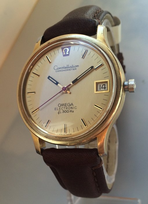 Omega Chronometer Constellation Electronic F300 hz – men's wristwatch – circa 1975