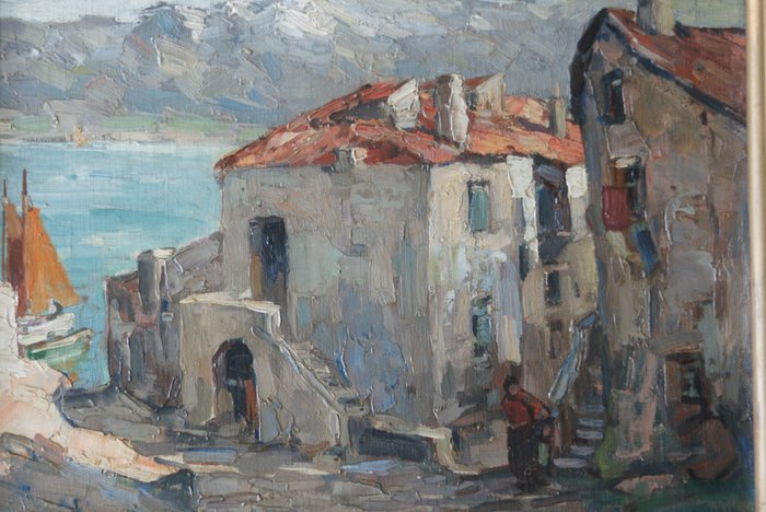 Henk van Leeuwen (1890-1972) - View at lake Como