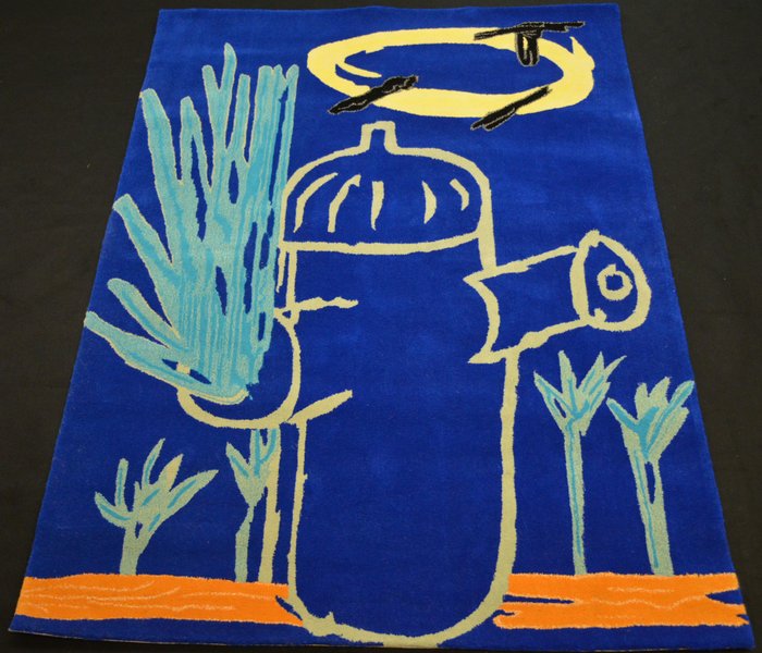Christian Leprette – carpet 'Fire Hydrant and Limo' (170x240 cm)