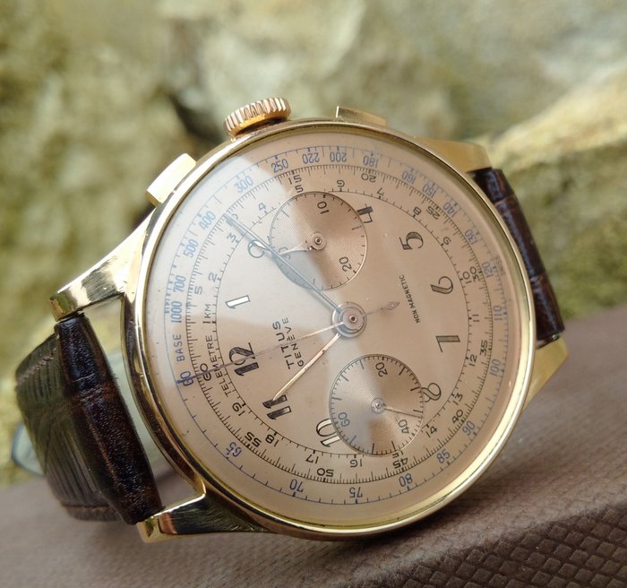 Titus Genève chronographe-montre homme-années 50