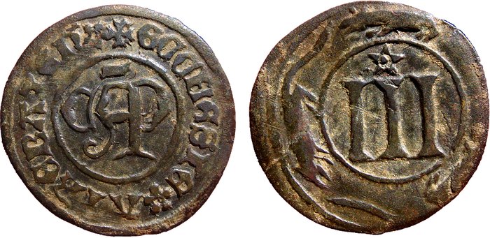Francia - 8 monedas medievales de plata y un jetón de - Catawiki