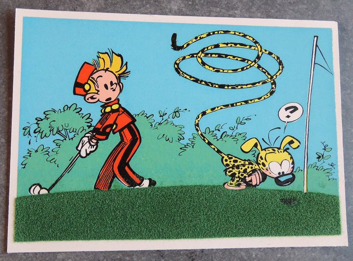 Franquin, André - 12x flock indus cards Spirou and Fantasio - Catawiki