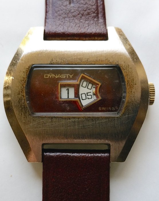 Dynasty "Digital Jump Hour" – 40 mm – Vintage-Armbanduhr (1975-1985) 