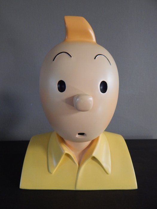 Hergé - Beeldje Pixi / Patrick Regout Réf 40500 - Tintin grand buste - polychroom - (1991)