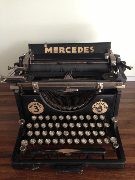 Mercedes typewriter - model 3 - approx. 1912
