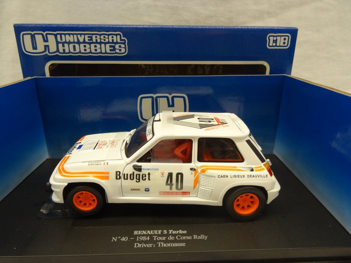 Image 2 of Universal Hobbies - 1:18 - Renault 5 Turbo Nr# 40 1984 - Tour de Corse Rally - Driver Thomasse