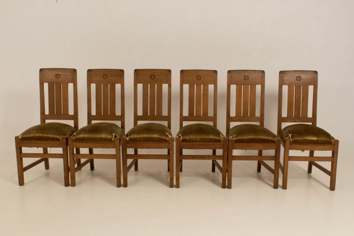 Ongebruikt Art Nouveau - set van zes stoelen - Catawiki HX-38