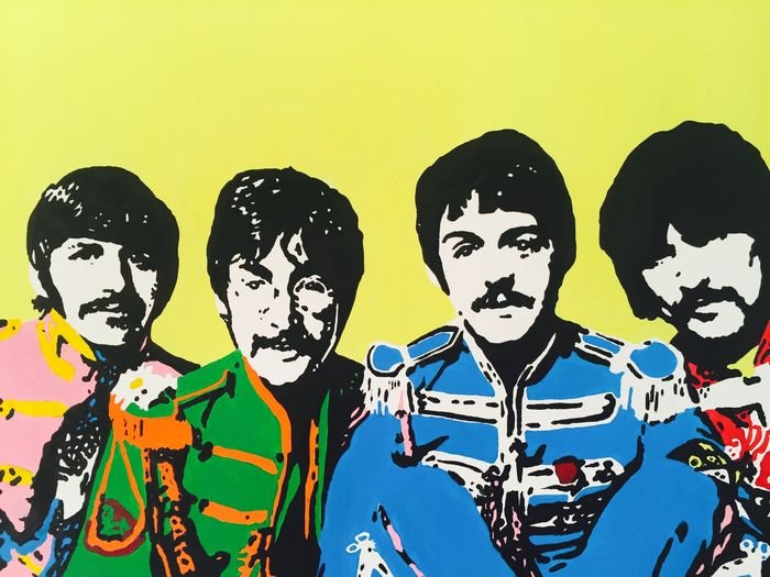 Pop-Art Painting The Beatles