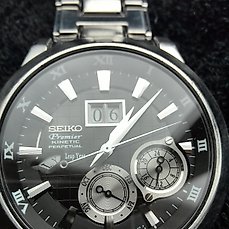 Seiko Premier kinetic perpetual men's watch, model 7D48 - Catawiki