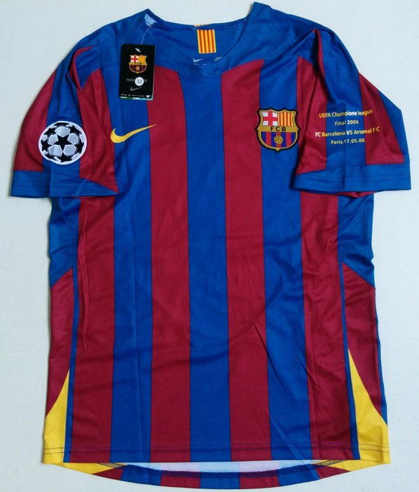 fc barcelona champions league shirt