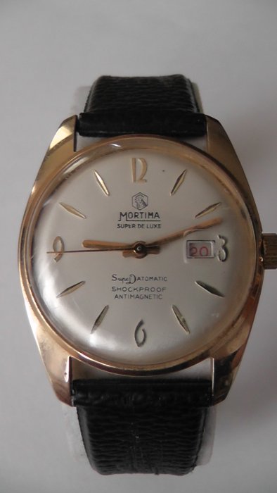 Relógio francês de homem Mortima Super De Luxe, 1959