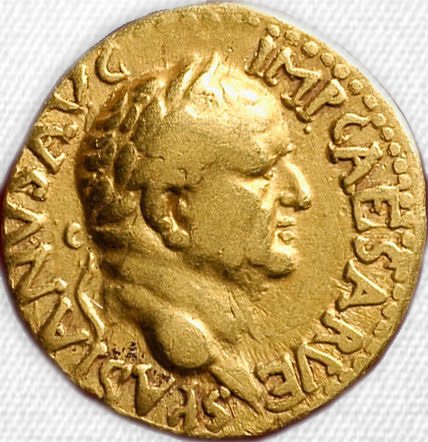 Romeinse Rijk - Gouden Aureus - Keizer Vespasianus (69-79 n.Chr.)