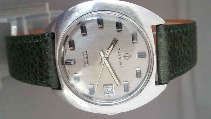 Candino Herren-Armbanduhr mit Automatik-Uhrwerk – ca. 1960er. 
