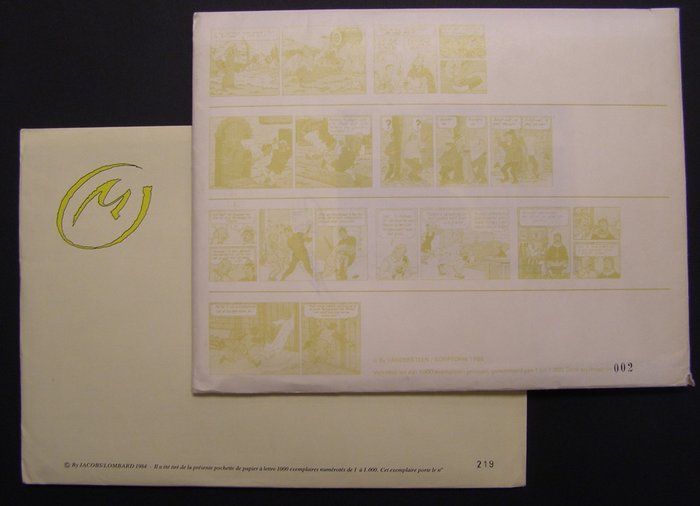 Edgar P. Jacobs + Willy Vandersteen - 2x Briefpapier en enveloppen - (1984 / 1986)