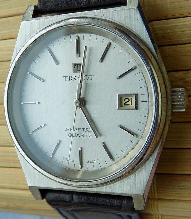 Tissot Seastar med dato – herrearmbåndsur fra 70'erne – sjældent samlerobjekt.