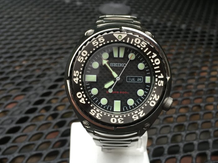 Seiko Sawtooth SHC061 Carbon dial - Men's Wristwatch - Catawiki