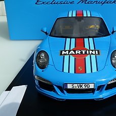 1:18 wax0210001 991 carrera s-Martini Racing Original Porsche maqueta de coche 911 