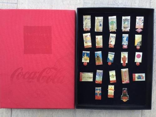 Samling av Coca Cola nålar – the Olympic Pin Collection 