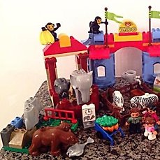 dal koloni lava Lego Duplo / Unico Plus - 5635 + 5507 + 8651 - Big City Zoo - Catawiki